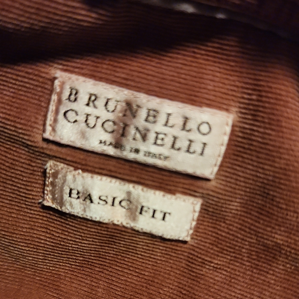 Brunello Cucinelli | Basic Fit Rust Brown Cotton … - image 2
